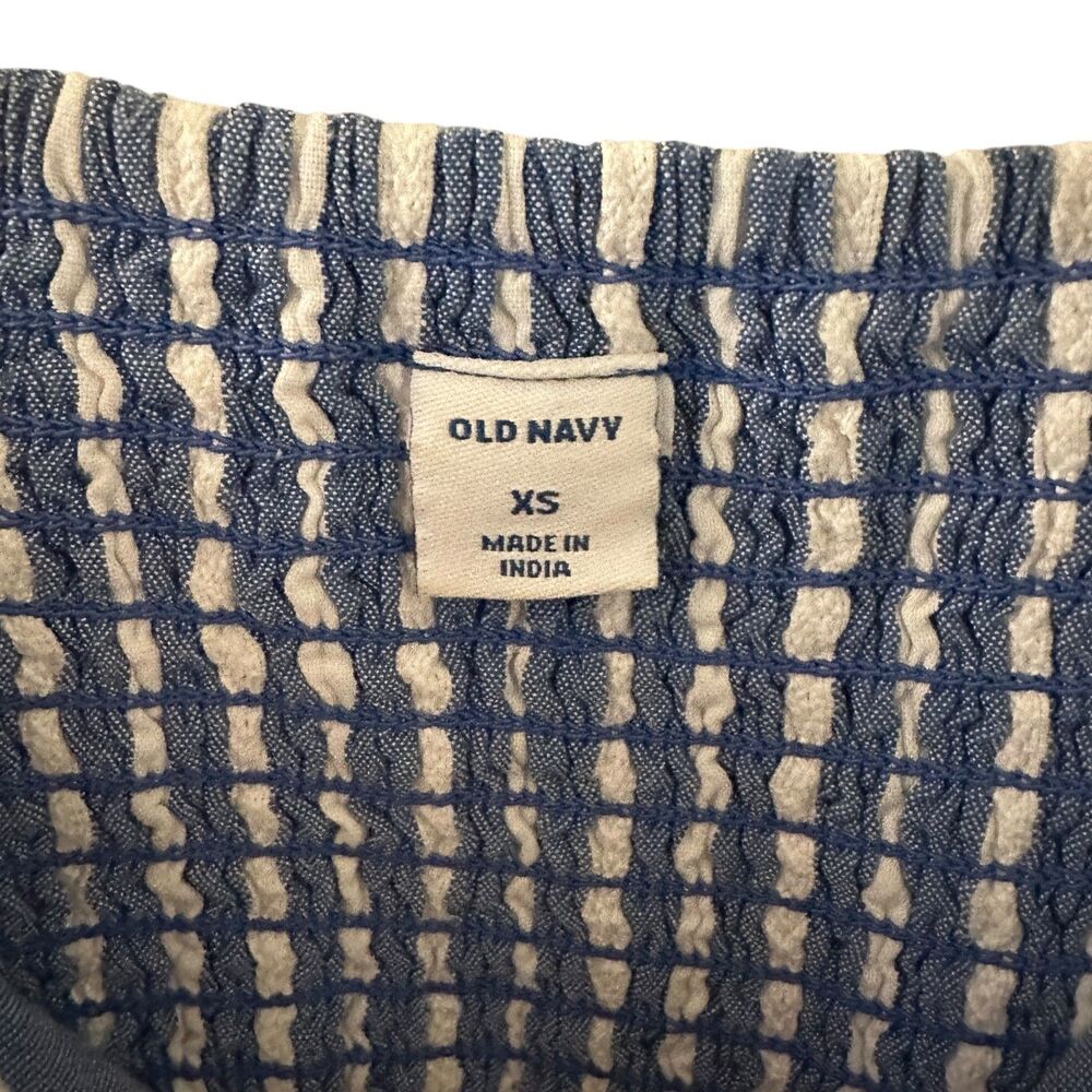 Old Navy Blue and White Striped Short V-Neck Tank Sun Dress Size XS - Picture 7 of 7